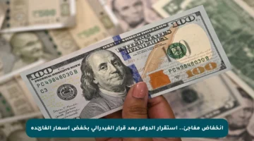 انخفاض مفاجئ.. استقرار الدولار بعد قرار الفيدرالي بخفض أسعار الفائدة